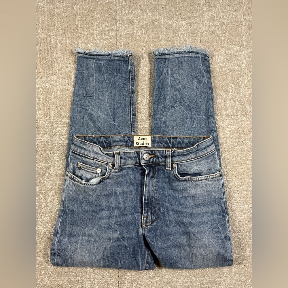 Acne Studios Row Fringe CLTVT Minimalist Casual Jeans Size 26/32